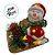 Enfeite De Natal em Resina - Boneco De Neve No Treno Com LED - 12,5x12cm - 1 unidade - Rizzo - Imagem 2