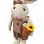 Enfeite Decorativo de Páscoa - Coelho em Pé com Cesto de Flor - 38x10cm - 1 unidade - Rizzo - Imagem 4