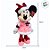 Pelúcia Decorativa de Natal - Minnie em Pé - Rosa e Vermelho - 45cm - 1 unidade - Disney Original - Rizzo - Imagem 3