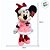 Pelúcia Decorativa de Natal - Minnie em Pé - Rosa e Vermelho - 36cm - 1 unidade - Disney Original - Rizzo - Imagem 3