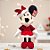 Pelúcia Decorativa de Natal - Minnie em Pé - Lanteloujas - 45cm - 1 unidade - Disney Original - Rizzo - Imagem 1