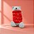 Pelúcia de Natal Urso Cinza - 10x21x12cm - 1 unidade - Rizzo - Imagem 1