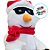 Pelúcia de Natal com Som e Movimento - Boneco de Neve Dançarino - 18x33x13cm - 1 unidade - Rizzo - Imagem 4