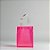 Sacola Transparente PVC com Alça de Fibra - Rosa  - 19,5x14,5x9,5cm - 1 unidade - Rizzo - Imagem 1