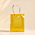 Sacola Transparente PVC com Alça de Fibra - Amarelo - 24,5x19,5x9,5cm - 1 unidade - Rizzo - Imagem 1