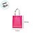 Sacola Transparente PVC com Alça de Fibra - Rosa - 24,5x19,5x9,5cm - 1 unidade - Rizzo - Imagem 2