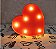 Luminária LED Coração Vermelho - 01 unidade - Imagem 2