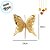 Pick Decorativo de Natal - Borboleta Dourada com Glitter e Pérola - 27x25x3,5cm - 1 unidade - Cromus - Rizzo - Imagem 2