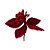 Poinsettia Decorativa - Vermelha com Glitter - 15x8cm - 1 unidade - Cromus - Rizzo - Imagem 3