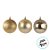 Bolas de Natal em Tubo - Ouro Lisa, Matte e Glitter - 10cm - 6 unidades - Cromus - Rizzo - Imagem 3