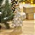 Enfeite de Natal em Resina - Árvore de Natal - Ouro - 26x9,5x9,5cm - 1 unidade - Cromus - Rizzo - Imagem 1