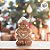 Enfeite De Natal em Resina - Boneco Ginger Menina - Marrom e Branco - 12,5x8,5cm - 1 unidade - Cromus - Rizzo - Imagem 4
