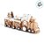 Enfeite De Natal em Resina - Trem Ginger - Marrom e Branco - 24x9cm - 1 unidade - Cromus - Rizzo - Imagem 3