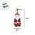 Saboneteira de Cerâmica - Papai Noel - Vermelho/Ouro/Branco - 19x9cm - 1 unidade - Cromus - Rizzo - Imagem 2