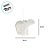 Enfeite Decorativo Para Pendurar de Natal - Urso Polar Branco - 5x3cm - 1 unidade - Cromus - Rizzo - Imagem 3