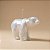 Enfeite Decorativo Para Pendurar de Natal - Urso Polar Branco - 5x3cm - 1 unidade - Cromus - Rizzo - Imagem 1