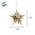 Enfeite Decorativo Para Pendurar de Natal - Estrela Natalina Ouro - 11x11cm - 1 unidade - Cromus - Rizzo - Imagem 2
