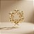 Enfeite Decorativo Para Pendurar de Natal - Guirlanda Ouro - 12x12cm - 1 unidade - Cromus - Rizzo - Imagem 1