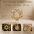 Enfeite Decorativo Para Pendurar de Natal - Guirlanda Ouro - 12x12cm - 1 unidade - Cromus - Rizzo - Imagem 2