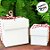 Caixa Cubo Para Panetone e Presente - P 6x6x6cm - Branco - 10 unidades - Assk - Rizzo - Imagem 3