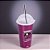 Copo Shake Harry Potter - Hogwarts - Vinho - 500ml - 1 unidade - Plasútil - Rizzo - Imagem 1