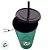 Copo de Plástico com Tampa e Canudo Slytherin - Harry Potter - 700ml - 1 unidade - Plasútil - Rizzo - Imagem 2