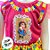 Vestido de Festa Junina Colorido - Bonequinha - Rosa e Amarelo Florido - G - 1 unidade - Rizzo - Imagem 3