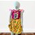 Vestido de Festa Junina Colorido - Bonequinha - Rosa e Amarelo Florido - GG - 1 unidade - Rizzo - Imagem 1