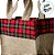 Sacola de Juta Para Panetone - Vermelho Xadrez - 17x15x20cm - 1 unidade - EcoArt - Rizzo - Imagem 2