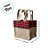 Sacola de Juta Para Panetone - Vermelho Xadrez - 17x15x20cm - 1 unidade - EcoArt - Rizzo - Imagem 3