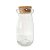 Potinho de Vidro Sais com Rolha M 110ml - 01 unidade - 9,5cm x 4,5cm -  Embalagens - Imagem 1