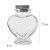 Potinho de Vidro Coração com Rolha 70ml - 01 unidade - 6cm x 7cm - Rizzo Embalagens - Imagem 2