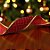 Fita Aramada Decorativa de Natal Profissional - Vermelho Com Borda Ouro - 91,4m - 1 unidade - Cromus - Rizzo - Imagem 1