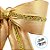Laço Lamê Dourado e Galão G - 30x36x8cm - 1 unidade - Rizzo - Imagem 2