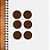 Adesivo Pontinho Bronze - 1,5x1,5cm - 100 unidades - Stickr - Rizzo - Imagem 1