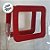 Sacola Transparente PVC com Alça Retangular Couro Vermelho - 24x21x11cm - 10 unidades - 10 unidades - Cromus - Rizzo - Imagem 3