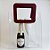 Sacola Transparente PVC com Alça Retangular Couro Marsala - 19,4x17x9cm - 1 unidade - 1 unidade - Cromus - Rizzo - Imagem 1