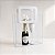 Sacola Transparente PVC com Alça Retangular Couro Branco - 16,4x14,2x7,3cm - 1 unidade - Cromus - Rizzo - Imagem 1