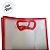 Sacola Transparente Fosca Pvc Alça Plana Vermelho - 40x30x12cm - 1 unidade - 1 unidade - Cromus - Rizzo - Imagem 3