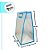 Sacola Transparente Fosca Pvc Alça Plana Azul Claro - 40x30x12cm - 10 unidades - 10 unidades - Cromus - Rizzo - Imagem 2