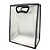 Sacola Transparente Fosca Pvc Alça Plana Preto - 40x30x12cm - 1 unidade - 1 unidade - Cromus - Rizzo - Imagem 1