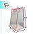 Sacola Transparente Fosca Pvc Alça Plana Rosa Claro - 30x23x15cm - 1 unidade - 1 unidade - Cromus - Rizzo - Imagem 2