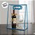 Sacola Transparente Fosca Pvc Alça Plana Azul Claro - 30x23x15cm - 1 unidade - 1 unidade - Cromus - Rizzo - Imagem 4