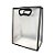 Sacola Transparente Fosca Pvc Alça Plana Preto - 30x23x15cm - 10 unidades - 10 unidades - Cromus - Rizzo - Imagem 5