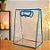 Sacola Transparente Fosca Pvc Alça Plana Azul Claro - 25x15x9cm - 1 unidade - 1 unidade - Cromus - Rizzo - Imagem 1