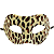 Máscara de Carnaval Veneziana Animal Print - Leopardo - Mod 6857 - 01 unidade - Rizzo - Imagem 1