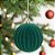 Bolas de Natal em Tubo - Verde Escuro Texturizada - 10cm - 4 unidades - Cromus - Rizzo - Imagem 1