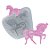 Molde de Silicone Cavalo Médio + Cavalinho Pequeno Ref. 155 Flexarte - Imagem 1