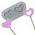 Molde de Silicone Pirulitos Pequenos 35mm 2 Corações Ref. 552 Flexarte - Imagem 1