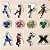 Mini Personagens Decorativos - Beyblade X - 9,5x7,5cm - 12 unidades - Regina - Rizzo - Imagem 1